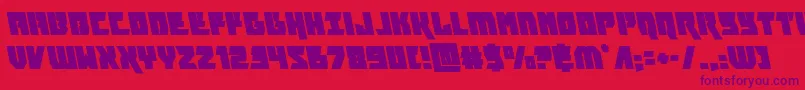 furiosaleft Font – Purple Fonts on Red Background