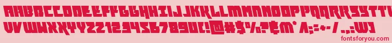 furiosaleft Font – Red Fonts on Pink Background