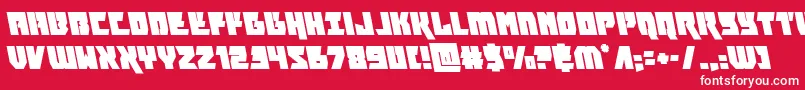 furiosaleft Font – White Fonts on Red Background