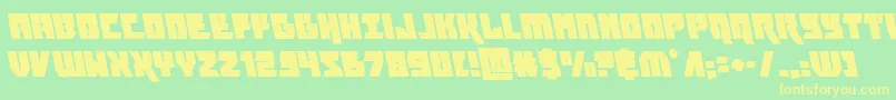 Шрифт furiosaleft – жёлтые шрифты на зелёном фоне
