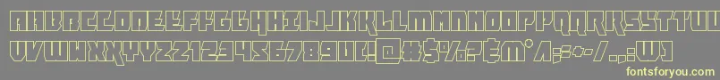 furiosaout Font – Yellow Fonts on Gray Background