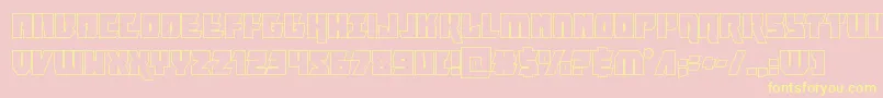 furiosaout Font – Yellow Fonts on Pink Background