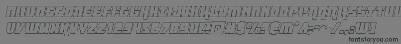 furiosaoutital Font – Black Fonts on Gray Background