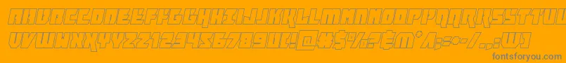 furiosaoutital Font – Gray Fonts on Orange Background