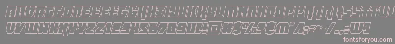 furiosaoutital Font – Pink Fonts on Gray Background