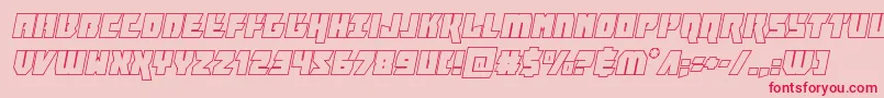 furiosaoutital Font – Red Fonts on Pink Background