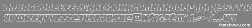 furiosaoutital Font – White Fonts on Gray Background