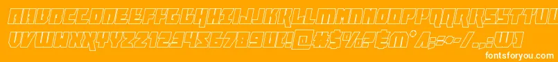 furiosaoutital Font – White Fonts on Orange Background
