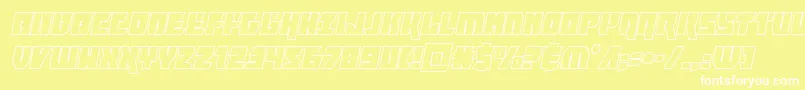 furiosaoutital Font – White Fonts on Yellow Background