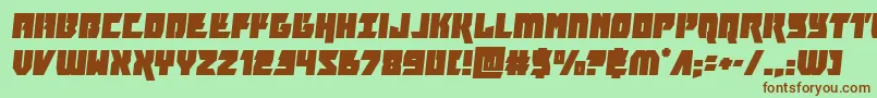 furiosasemital Font – Brown Fonts on Green Background