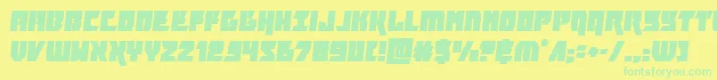 furiosasemital Font – Green Fonts on Yellow Background