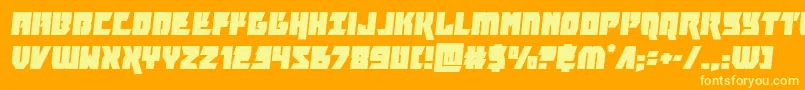 More about furiosasemital Font furiosasemital Font – Yellow Fonts on Orange Background