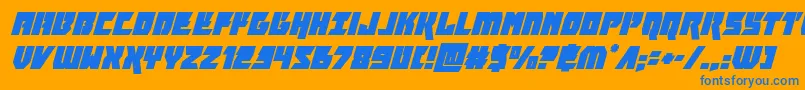 More about furiosasuperital Font furiosasuperital Font – Blue Fonts on Orange Background