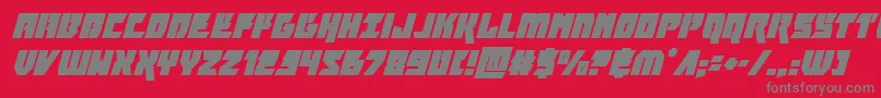 furiosasuperital Font – Gray Fonts on Red Background