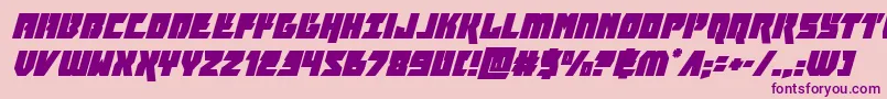 furiosasuperital Font – Purple Fonts on Pink Background