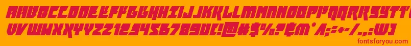 furiosasuperital Font – Red Fonts on Orange Background