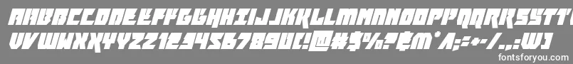furiosasuperital Font – White Fonts on Gray Background