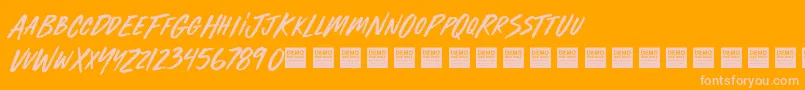 Furious Styles   Demo Font – Pink Fonts on Orange Background