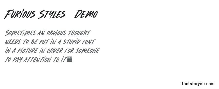 Furious Styles   Demo Font