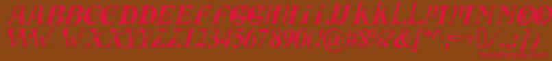 FUSII    Font – Red Fonts on Brown Background