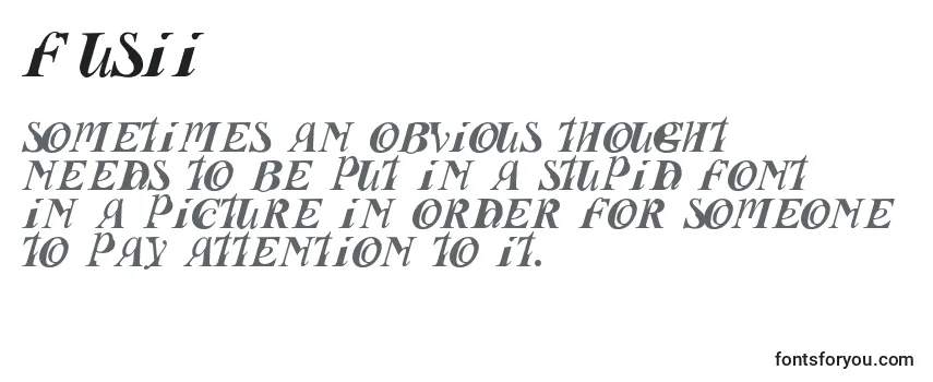Обзор шрифта FUSII    (127459)