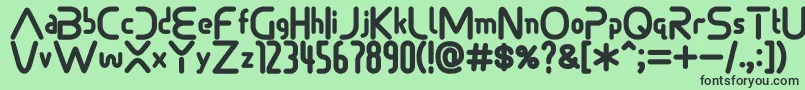 Sonicdemonfont Font – Black Fonts on Green Background