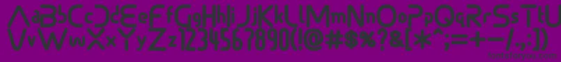 Sonicdemonfont Font – Black Fonts on Purple Background