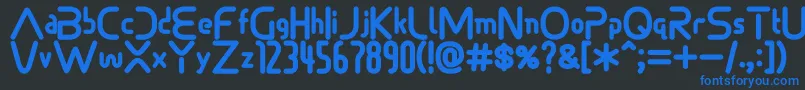 Sonicdemonfont Font – Blue Fonts on Black Background