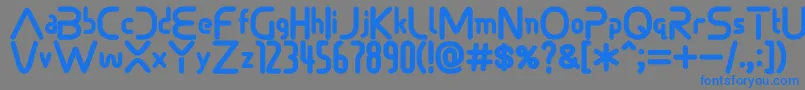 Sonicdemonfont Font – Blue Fonts on Gray Background