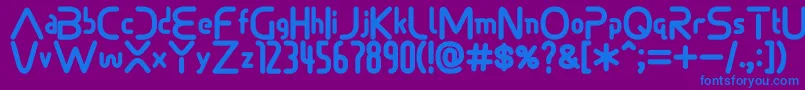 Sonicdemonfont Font – Blue Fonts on Purple Background