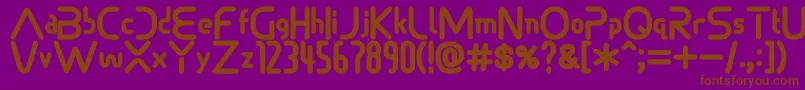 Sonicdemonfont Font – Brown Fonts on Purple Background