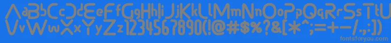 Sonicdemonfont Font – Gray Fonts on Blue Background