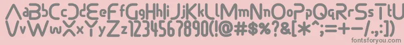 Sonicdemonfont Font – Gray Fonts on Pink Background