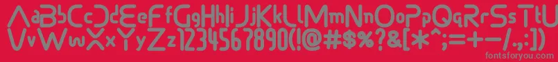Sonicdemonfont Font – Gray Fonts on Red Background