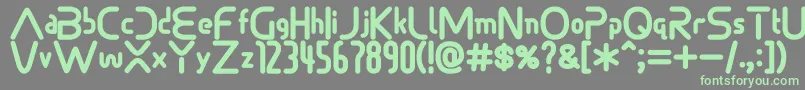 Sonicdemonfont Font – Green Fonts on Gray Background