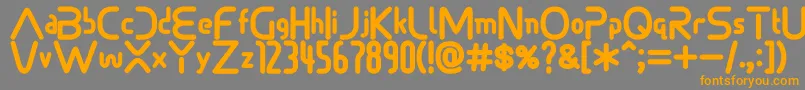 Sonicdemonfont Font – Orange Fonts on Gray Background