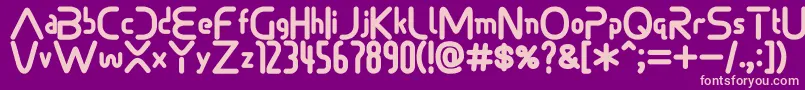 Sonicdemonfont Font – Pink Fonts on Purple Background