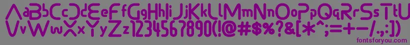 Sonicdemonfont Font – Purple Fonts on Gray Background