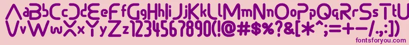Sonicdemonfont Font – Purple Fonts on Pink Background