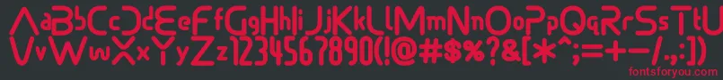 Sonicdemonfont Font – Red Fonts on Black Background