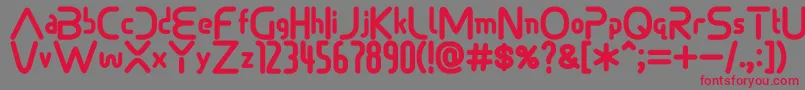 Sonicdemonfont-Schriftart – Rote Schriften auf grauem Hintergrund