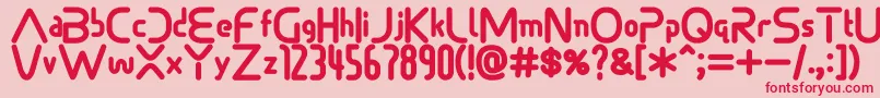 Sonicdemonfont Font – Red Fonts on Pink Background