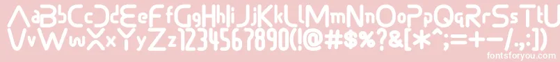 Sonicdemonfont Font – White Fonts on Pink Background