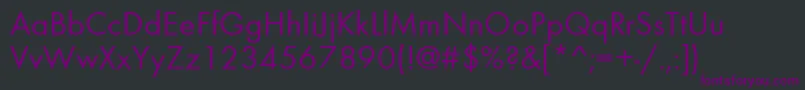 フォントfusion – 黒い背景に紫のフォント
