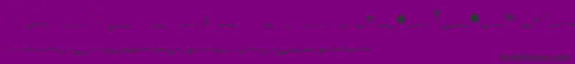 Czcionka Fusterd Bonus – czarne czcionki na fioletowym tle