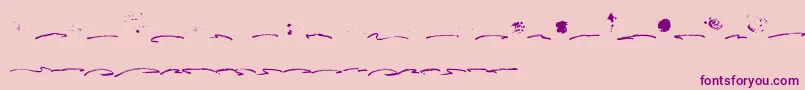 Fusterd Bonus-Schriftart – Violette Schriften auf rosa Hintergrund