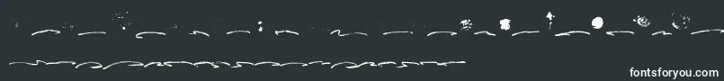 Шрифт Fusterd Bonus – белые шрифты на чёрном фоне