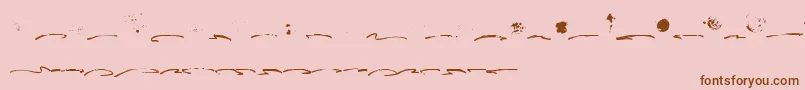fuente Fusterd Bonus – Fuentes Marrones Sobre Fondo Rosa