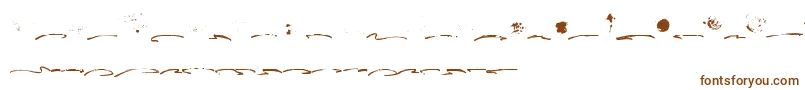 Fusterd Bonus Font – Brown Fonts on White Background