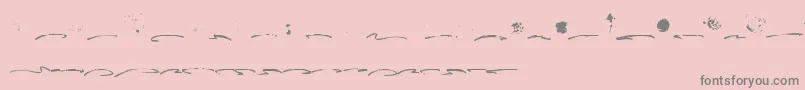 Fusterd Bonus Font – Gray Fonts on Pink Background